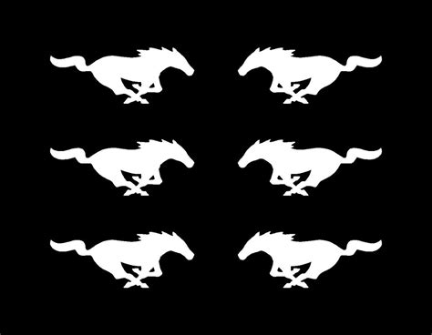 ford mustang pony decals